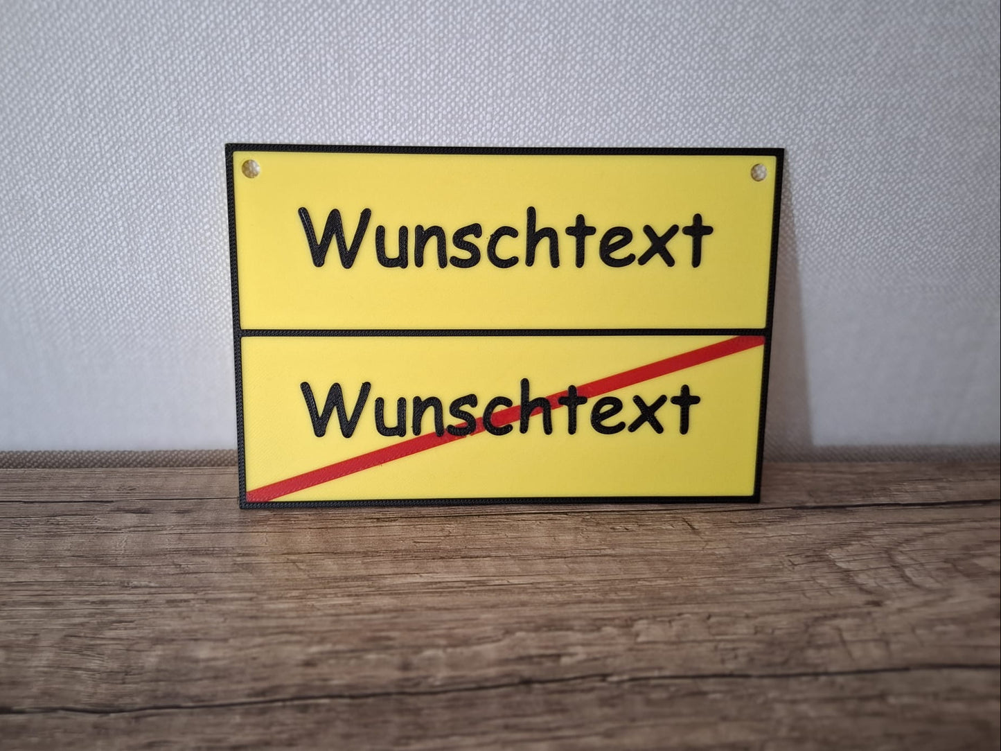 Wegweiserschild Wunschtext zum aufhängen