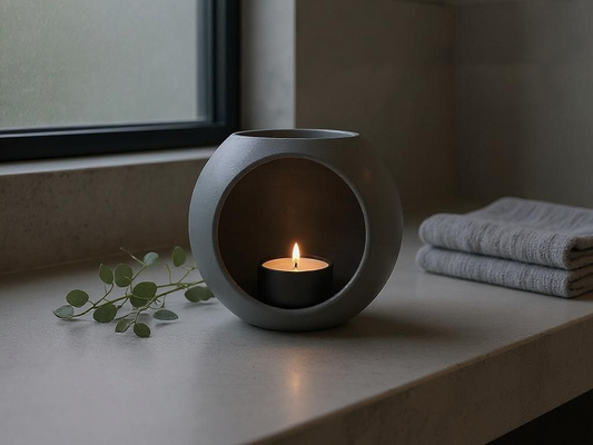 Moderner Kugel-Teelichthalter (LED)